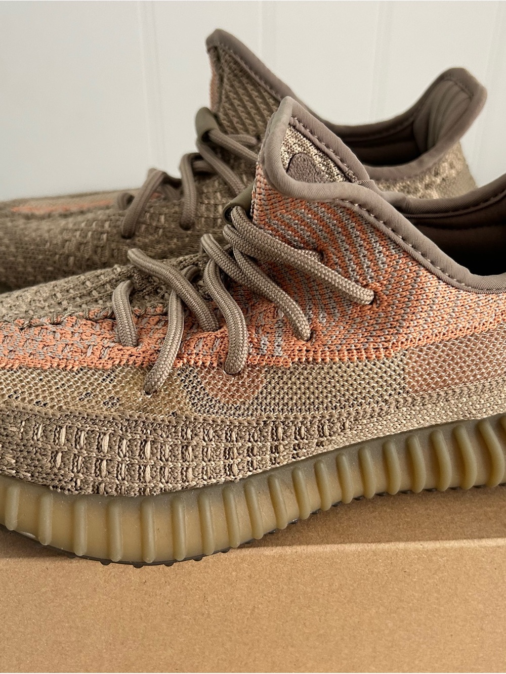 Yeezy Boost 350 V2 Brown with Orange Accent